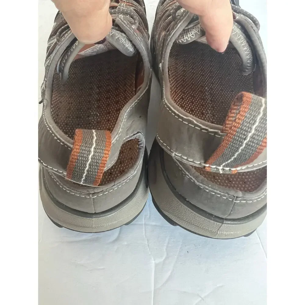 Eddie Bauer Mens Amphib Flat‎ Water Brown Sport Outdoor Hiking Sandals Sz 9.5